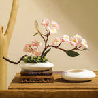 Chinese Style Black & White Ceramic Vase for Home Decor
