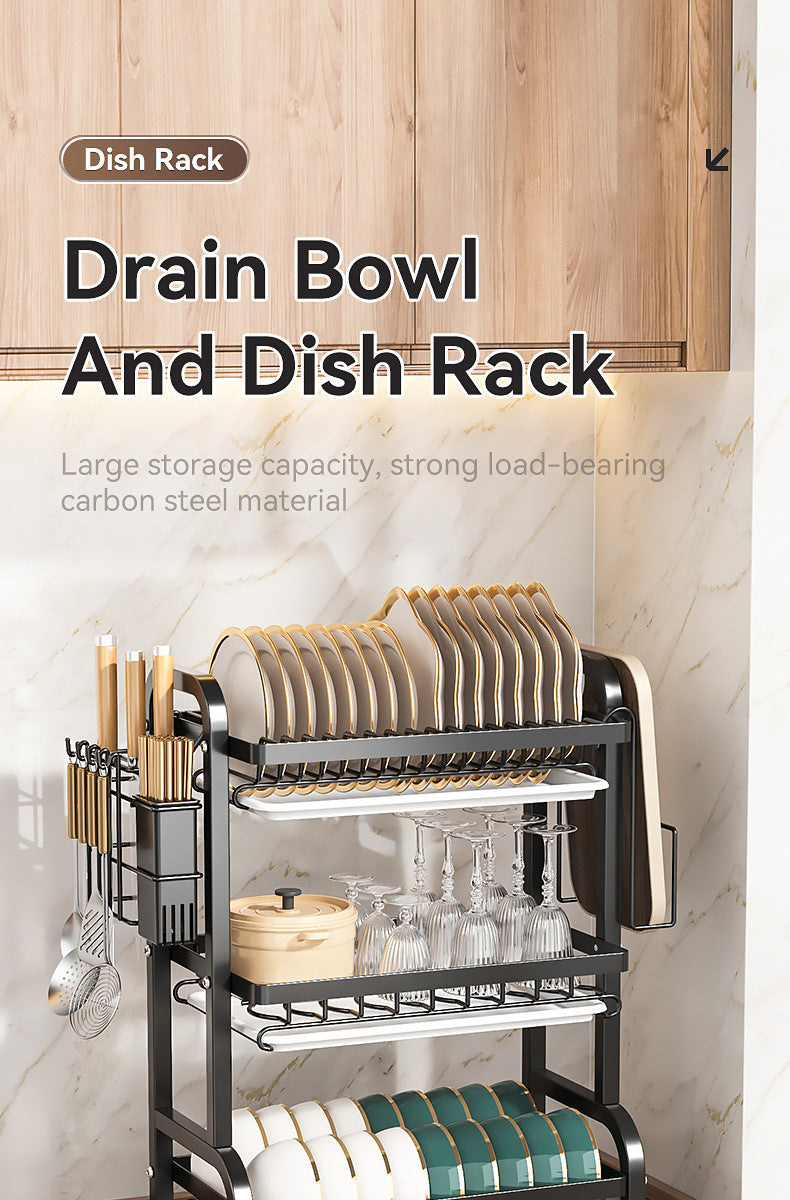 2025 Stainless Steel 2/3-Tier Kitchen Dish Drainer Rack