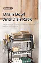 2025 Stainless Steel 2/3-Tier Kitchen Dish Drainer Rack