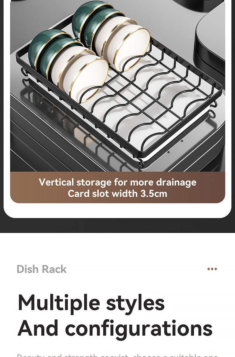 2025 Stainless Steel 2/3-Tier Kitchen Dish Drainer Rack