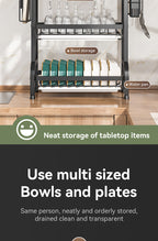 2025 Stainless Steel 2/3-Tier Kitchen Dish Drainer Rack