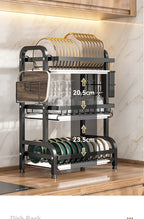 2025 Stainless Steel 2/3-Tier Kitchen Dish Drainer Rack