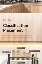 2025 Stainless Steel 2/3-Tier Kitchen Dish Drainer Rack