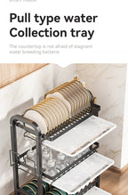 2025 Stainless Steel 2/3-Tier Kitchen Dish Drainer Rack