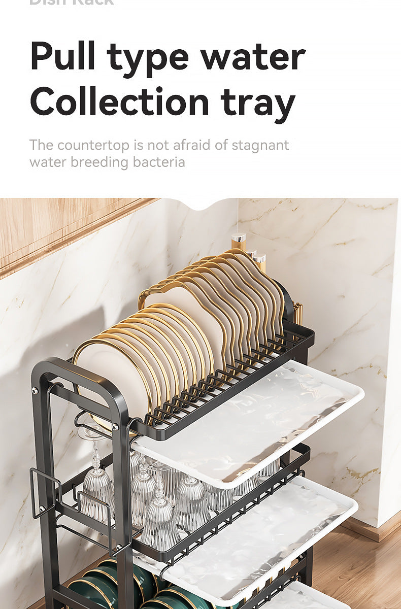 2025 Stainless Steel 2/3-Tier Kitchen Dish Drainer Rack