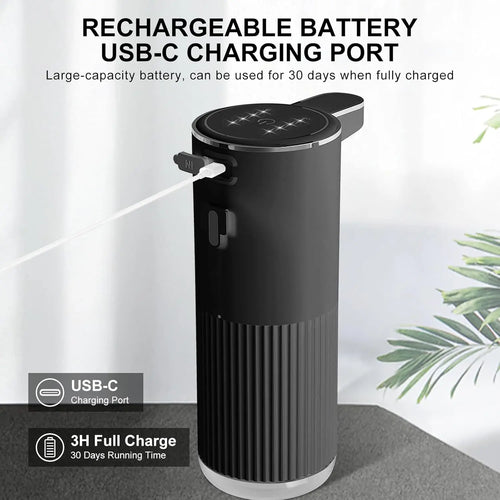 360ML Wall-Mounted Waterproof Soap Dispenser – Rechargeable & Adjustable