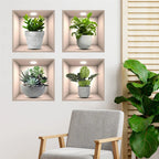 3D Bonsai Vinyl Wall Sticker – Removable Peel & Stick Decor