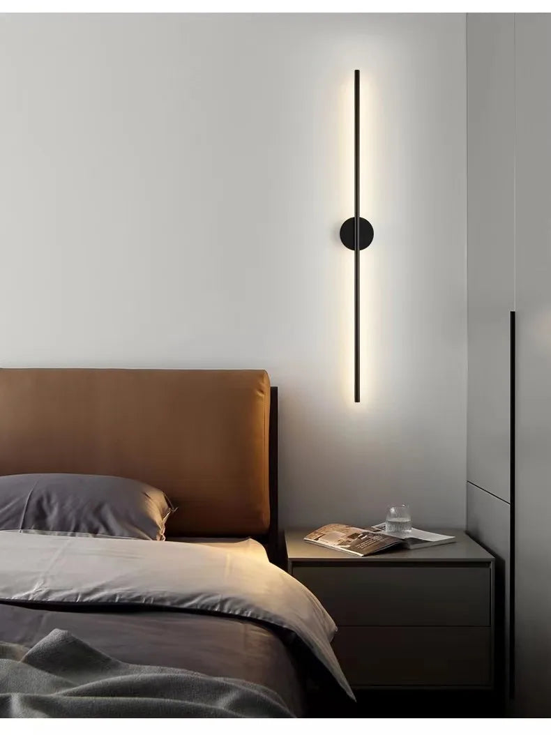 Modern Nordic LED Long Wall Lamp for Bedroom and Living Room