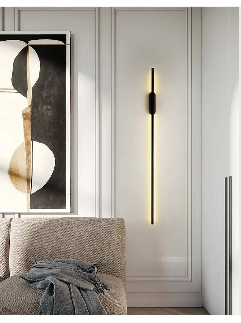 Modern Nordic LED Long Wall Lamp for Bedroom and Living Room