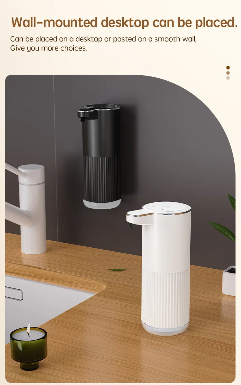 360ML Wall-Mounted Waterproof Soap Dispenser – Rechargeable & Adjustable