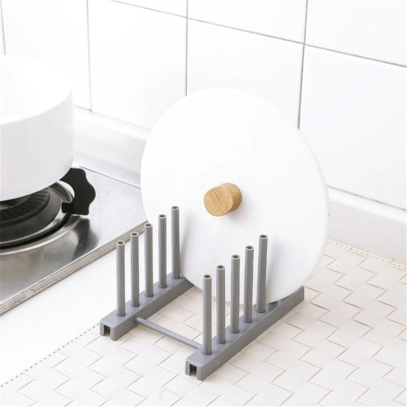 Kitchen Pot Cover Holder Rack – Rustproof Wall Hanging Organizer