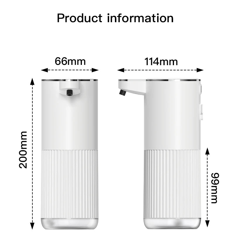 360ML Wall-Mounted Waterproof Soap Dispenser – Rechargeable & Adjustable