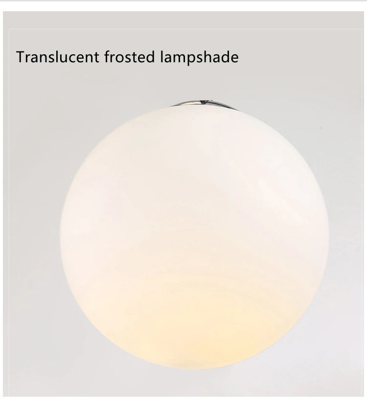 Modern Nordic LED Glass Staircase Chandelier for Living Room