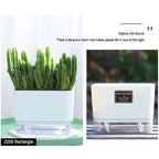 Self-Watering Magnetic Plant Pot with Cotton Rope for Garden