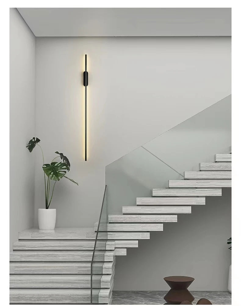 Modern Nordic LED Long Wall Lamp for Bedroom and Living Room