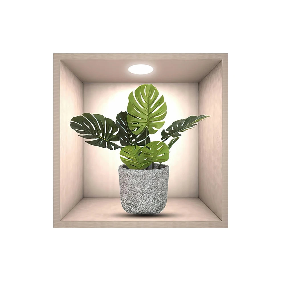 3D Bonsai Vinyl Wall Sticker – Removable Peel & Stick Decor