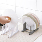 Kitchen Pot Cover Holder Rack – Rustproof Wall Hanging Organizer