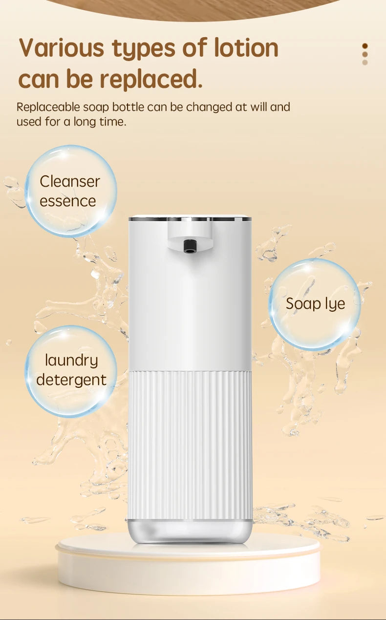 360ML Wall-Mounted Waterproof Soap Dispenser – Rechargeable & Adjustable