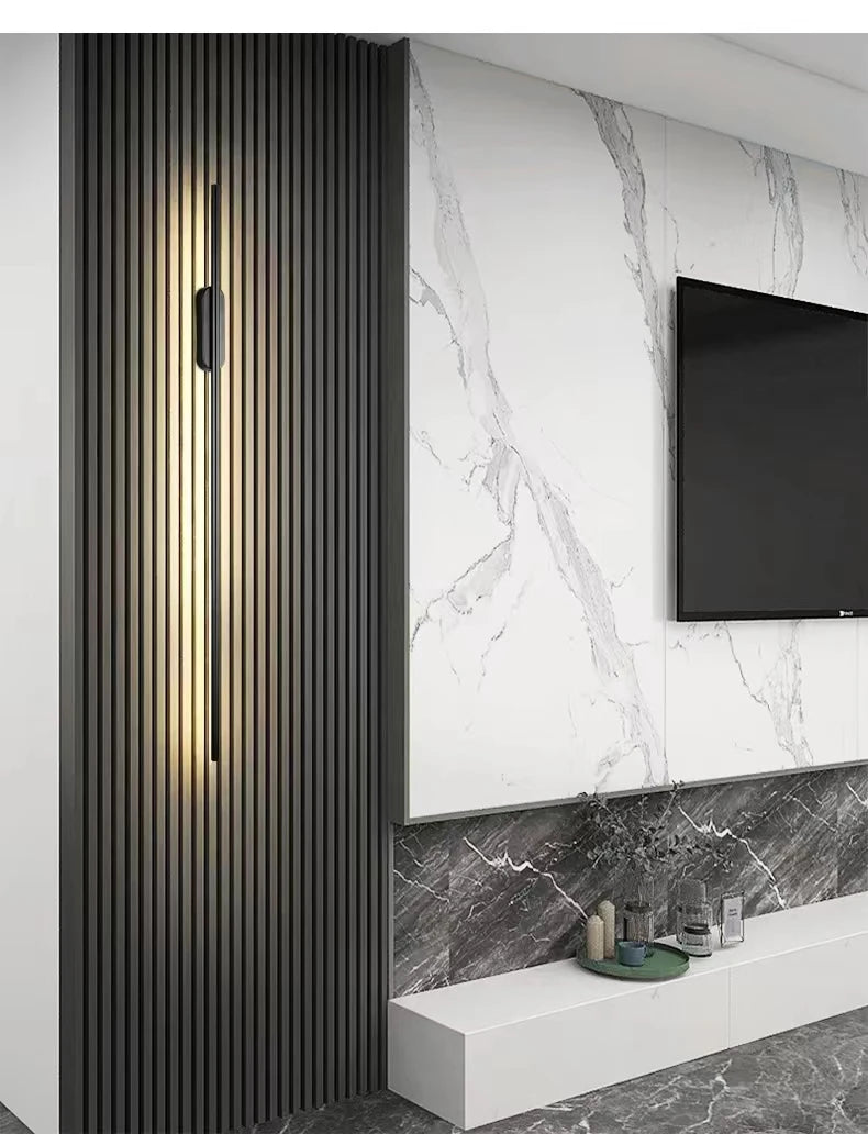 Modern Nordic LED Long Wall Lamp for Bedroom and Living Room