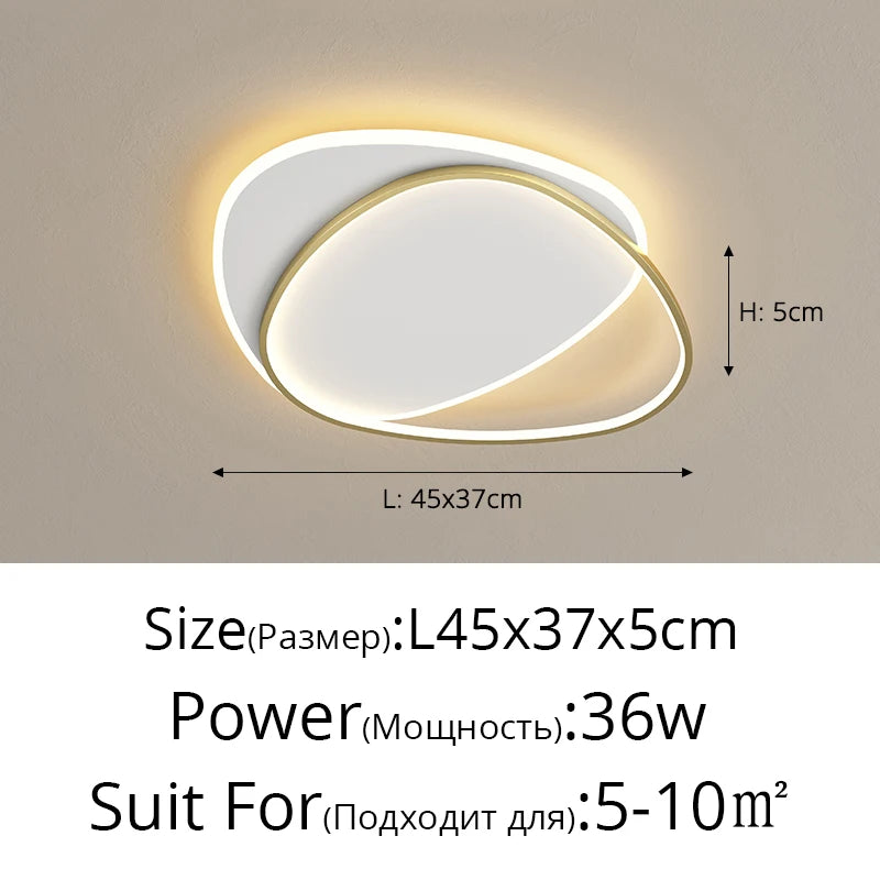 QIYIMEI Modern LED Chandelier for Bedroom and Living Room