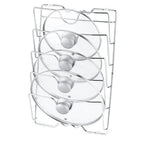 Kitchen Pot Cover Holder Rack – Rustproof Wall Hanging Organizer