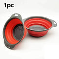 Collapsible Silicone Drain Basket for Fruits and Vegetables