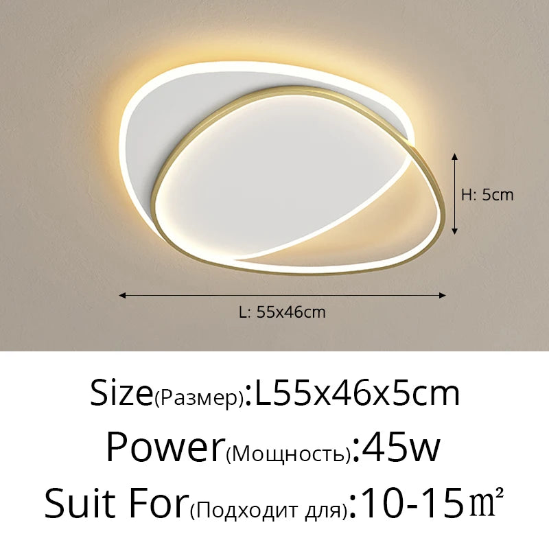 QIYIMEI Modern LED Chandelier for Bedroom and Living Room