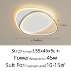 QIYIMEI Modern LED Chandelier for Bedroom and Living Room