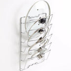 Kitchen Pot Cover Holder Rack – Rustproof Wall Hanging Organizer