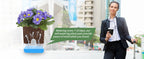 Self-Watering Magnetic Plant Pot with Cotton Rope for Garden