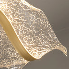 Nordic LED Wave Chandelier for Dining Room and Restaurant