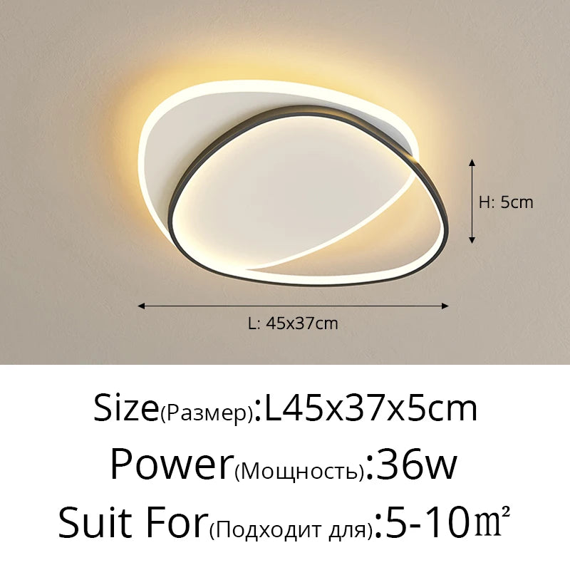 QIYIMEI Modern LED Chandelier for Bedroom and Living Room