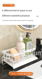 Stainless Steel Kitchen Sink Sponge Holder & Drain Rack Organizer