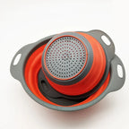 Collapsible Silicone Drain Basket for Fruits and Vegetables