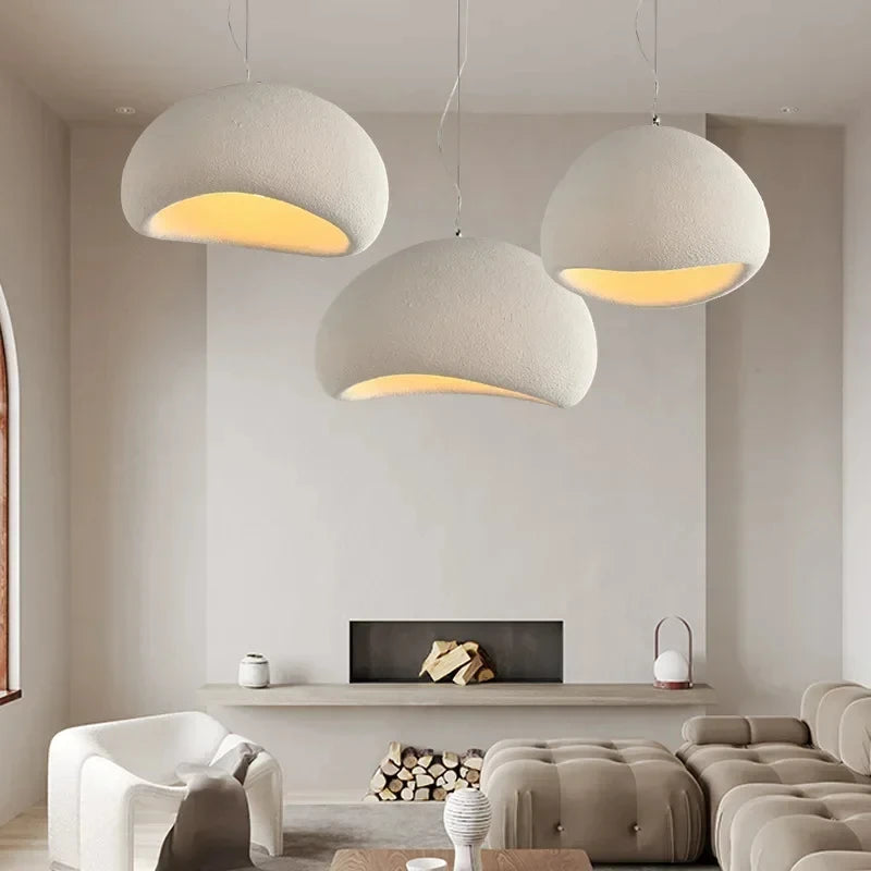 Nordic Wabi Sabi LED Pendant Light for Living & Dining Room