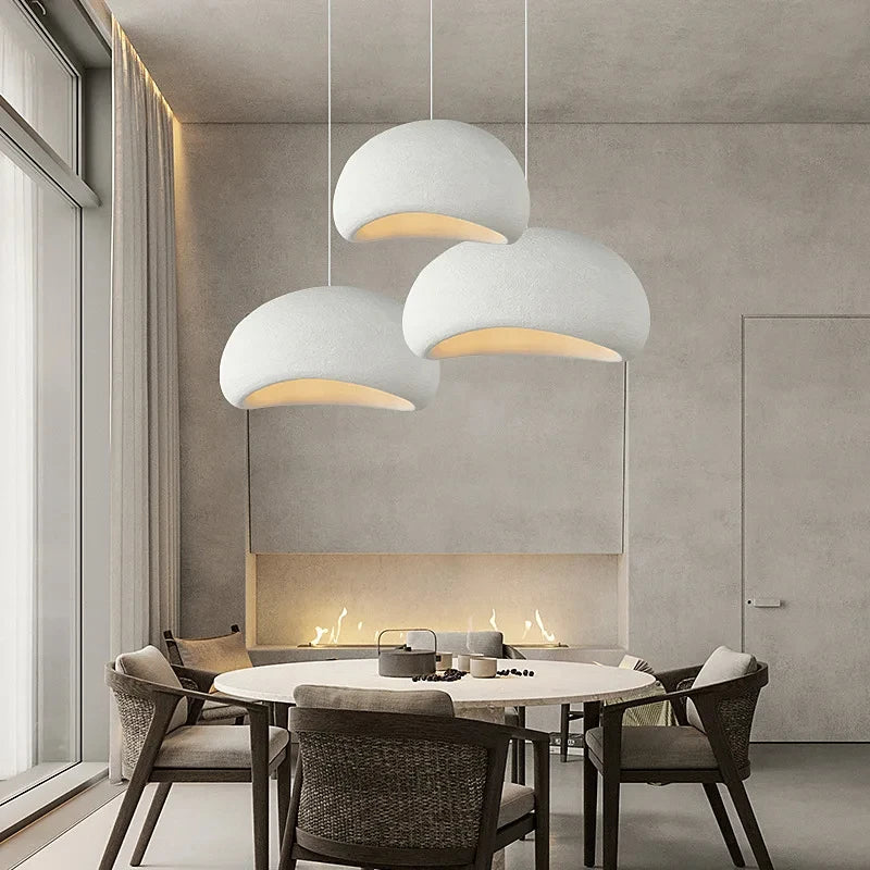 Nordic Wabi Sabi LED Pendant Light for Living & Dining Room