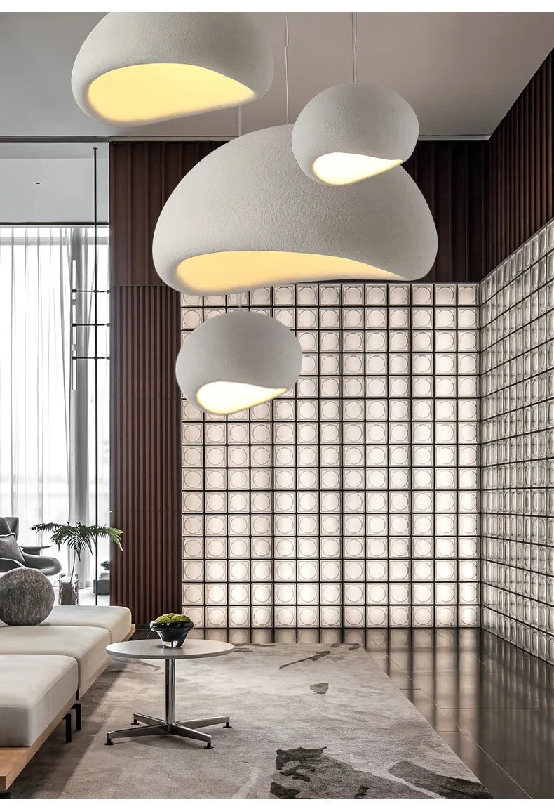 Nordic Wabi Sabi LED Pendant Light for Living & Dining Room