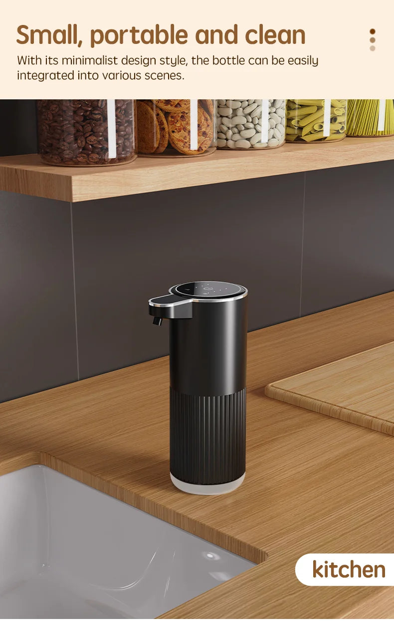 360ML Wall-Mounted Waterproof Soap Dispenser – Rechargeable & Adjustable