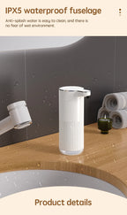 360ML Wall-Mounted Waterproof Soap Dispenser – Rechargeable & Adjustable