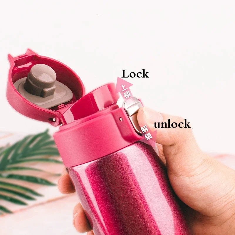 500ML Stainless Steel Vacuum Flask Thermos Bottle with Flip Lid