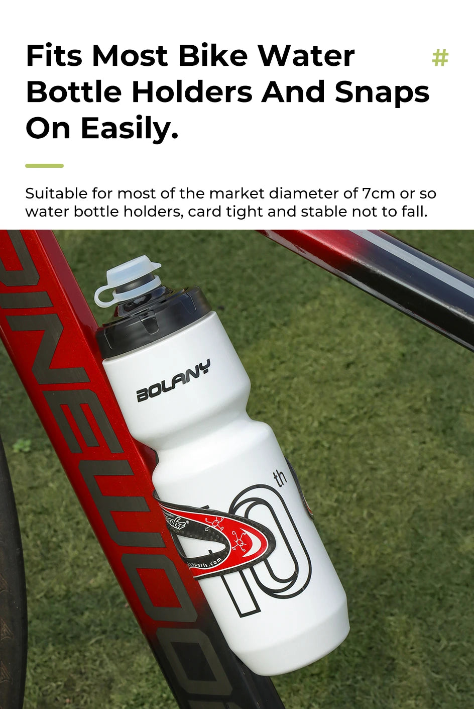 BOLANY 750ML Leak-Proof Bicycle Water Bottle for Cycling & Fitness