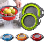 Collapsible Silicone Drain Basket for Fruits and Vegetables