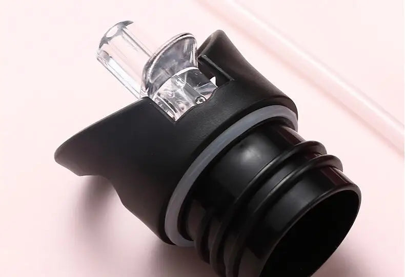 500ML Kids Stainless Steel Straw Water Bottle for Outdoor Sports