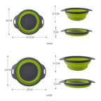 Collapsible Silicone Drain Basket for Fruits and Vegetables