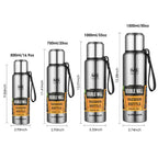 UPORS Large Capacity Stainless Steel Vacuum Insulated Thermos Bottle