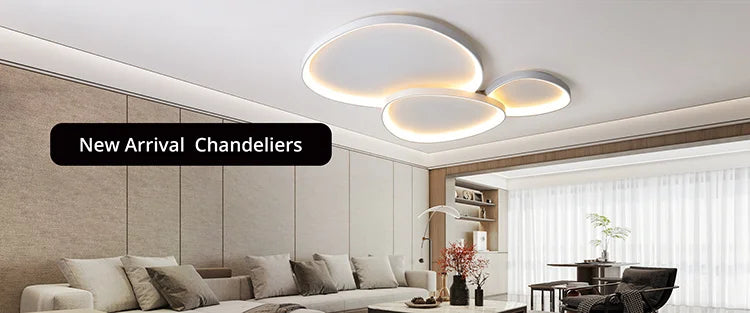 QIYIMEI Modern LED Chandelier for Bedroom and Living Room
