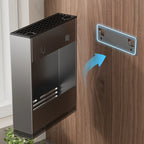 Wall Mounted Stainless Steel Chopsticks Holder with Drain Rack