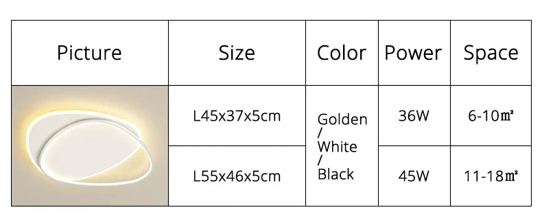 QIYIMEI Modern LED Chandelier for Bedroom and Living Room