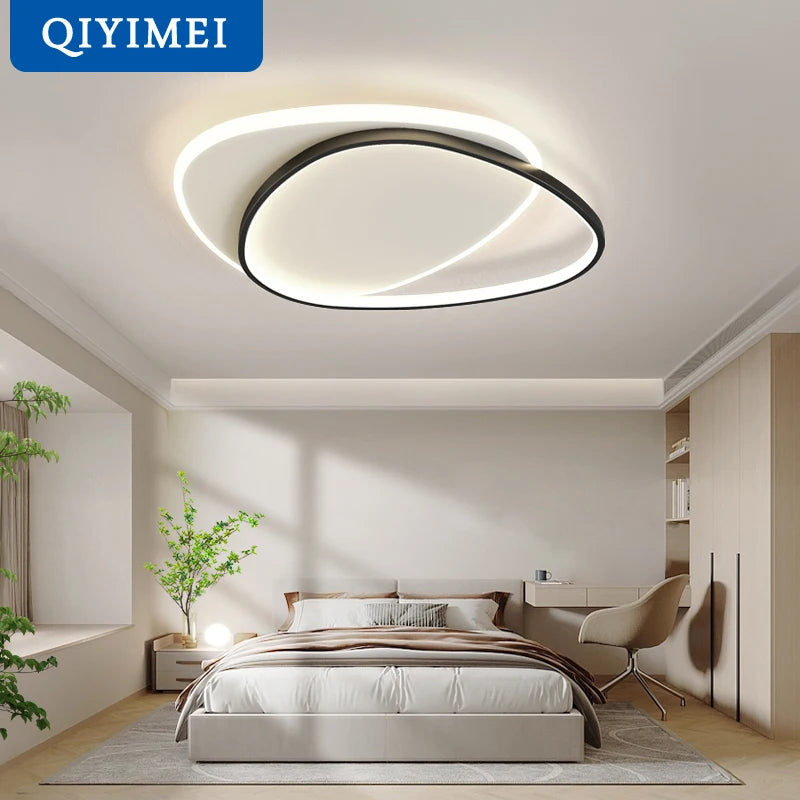 QIYIMEI Modern LED Chandelier for Bedroom and Living Room