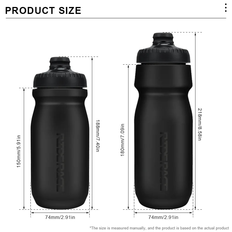 RIDERACE 550/650ML Sports Water Bottle for Cycling & Running